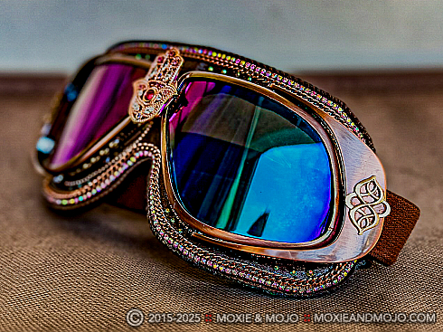 Moxie and Mojo Hamsa in Rose Gold Goggles