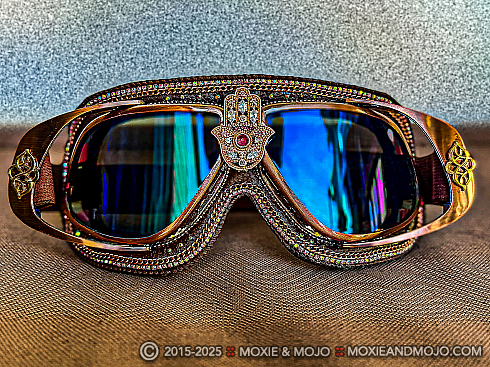 Moxie and Mojo Hamsa in Rose Gold Goggles