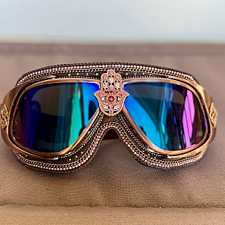 Moxie and Mojo Hamsa in Rose Gold Goggles