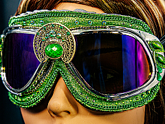 Moxie and Mojo Geometric Jade Goggles