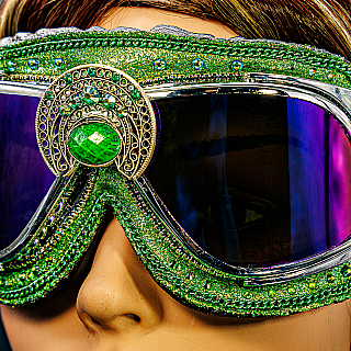 Moxie and Mojo Geometric Jade Goggles