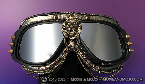 Moxie and Mojo Black & Brass Goggles
