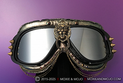 Moxie and Mojo Black & Brass Goggles