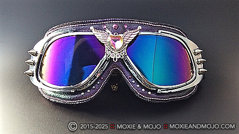 Moxie and Mojo Purple Heart Goggles