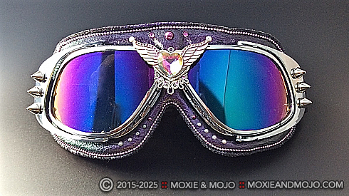 Moxie and Mojo Purple Heart Goggles