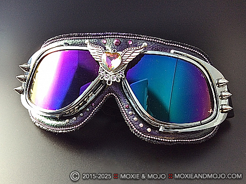 Moxie and Mojo Purple Heart Goggles