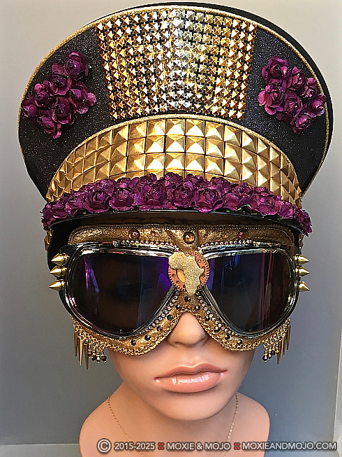 Moxie and Mojo Purple & Gold Hats