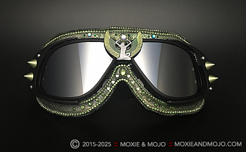 Moxie and Mojo Green Goddess Goggles